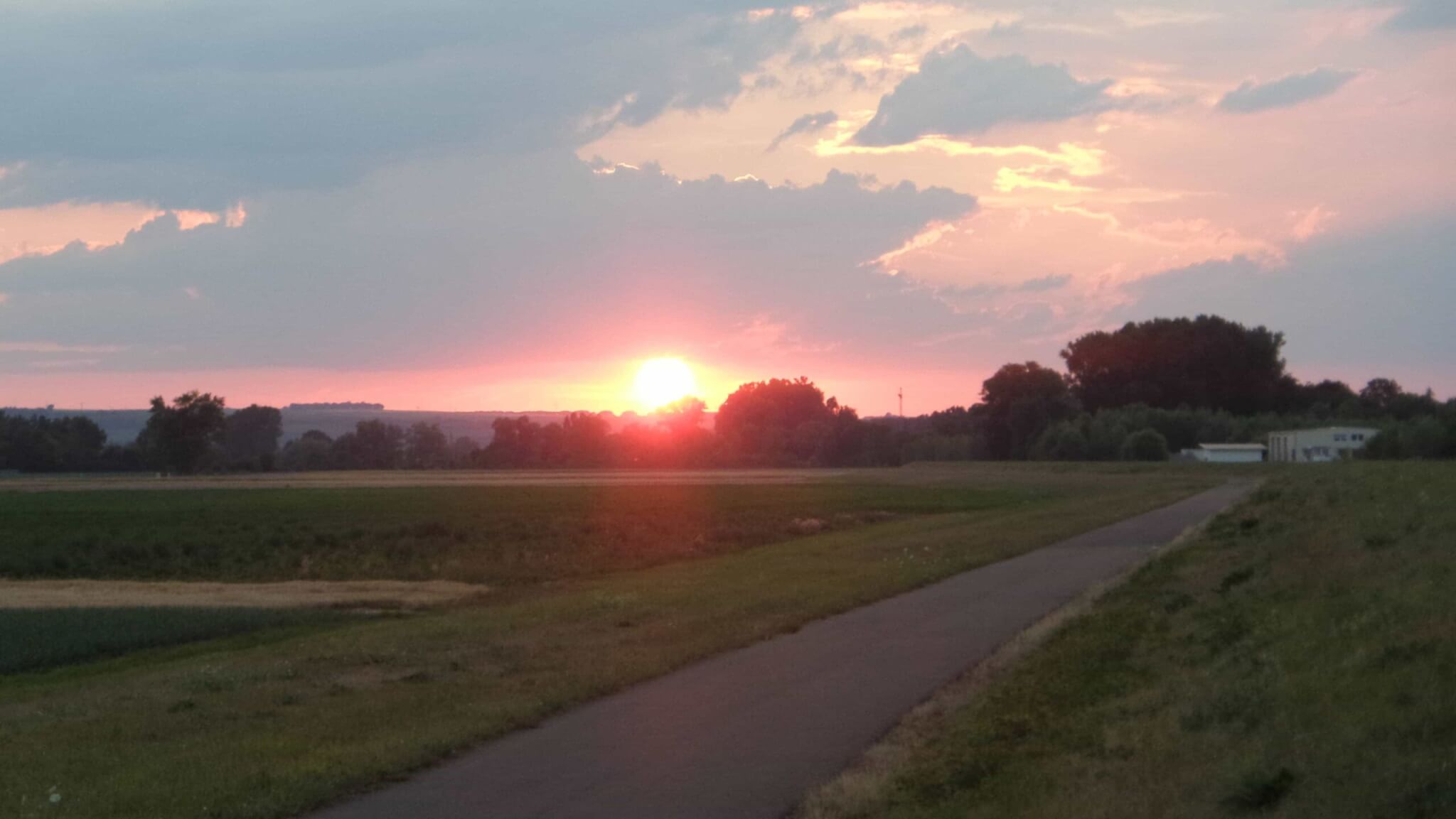 Paysage du voyage à vélo Alsace-Liège