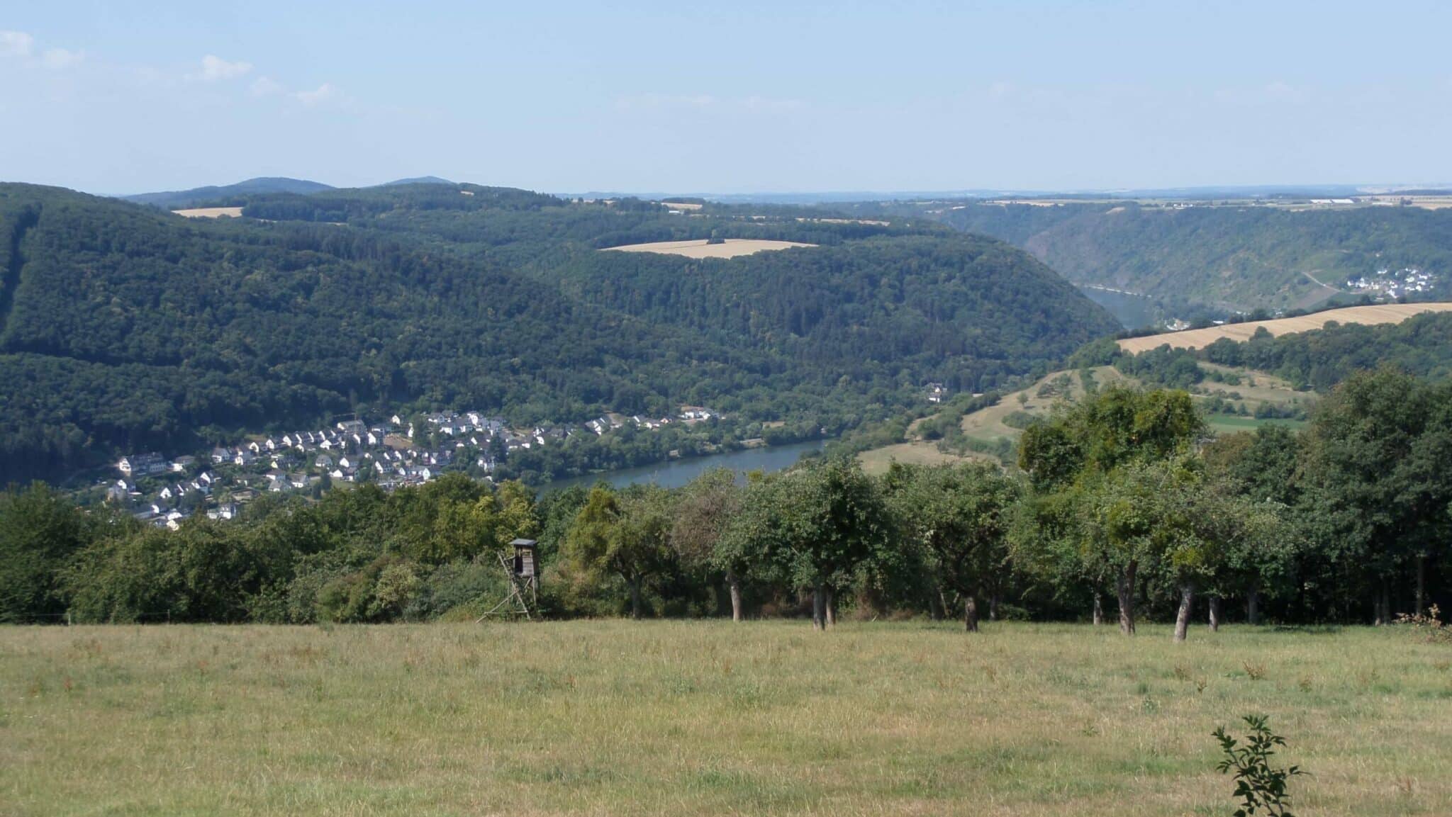 Paysage du voyage à vélo Alsace-Liège