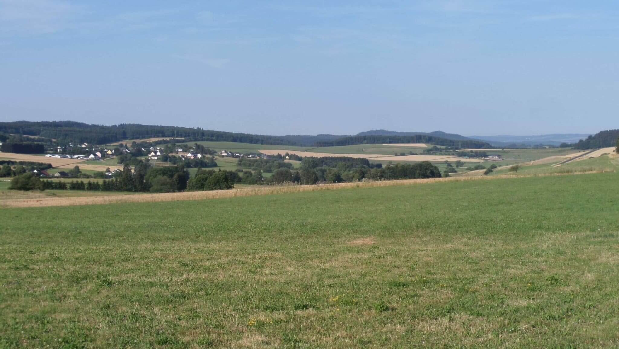 Paysage du voyage à vélo Alsace-Liège