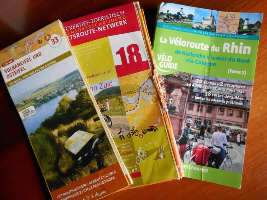 Les cartes du voyage à vélo Alsace-Liège
