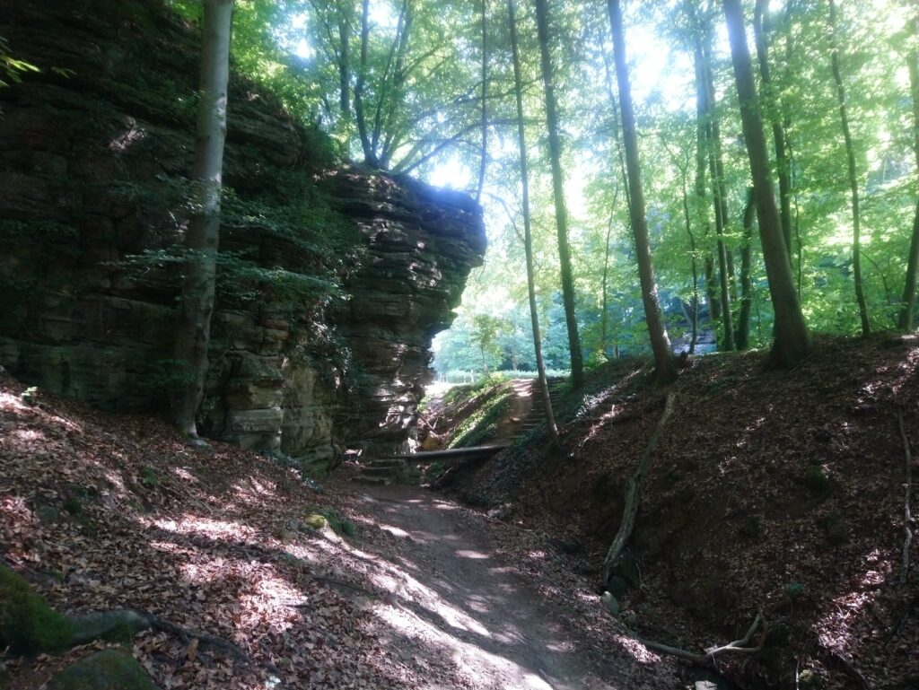 GR5 de Clervaux à Mertert - Jours 9 à 15.
Photo de Berdorf et ses rochers.