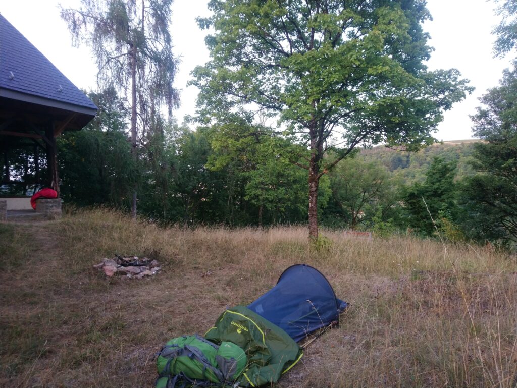 GR5 de Clervaux à Mertert - Jours 9 à 15.
Photo du campement du jour 7