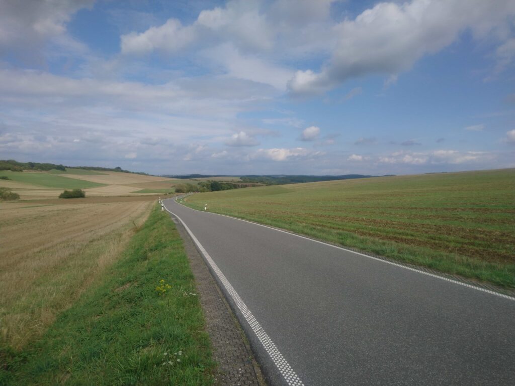 Bikepacking: Clervaux (Lux) à Liège.
Photo du paysage.