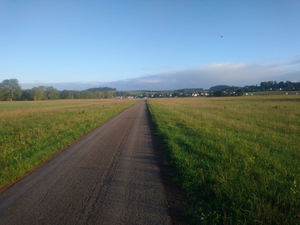 Bikepacking: Clervaux (Lux) à Liège.
Photo du paysage.