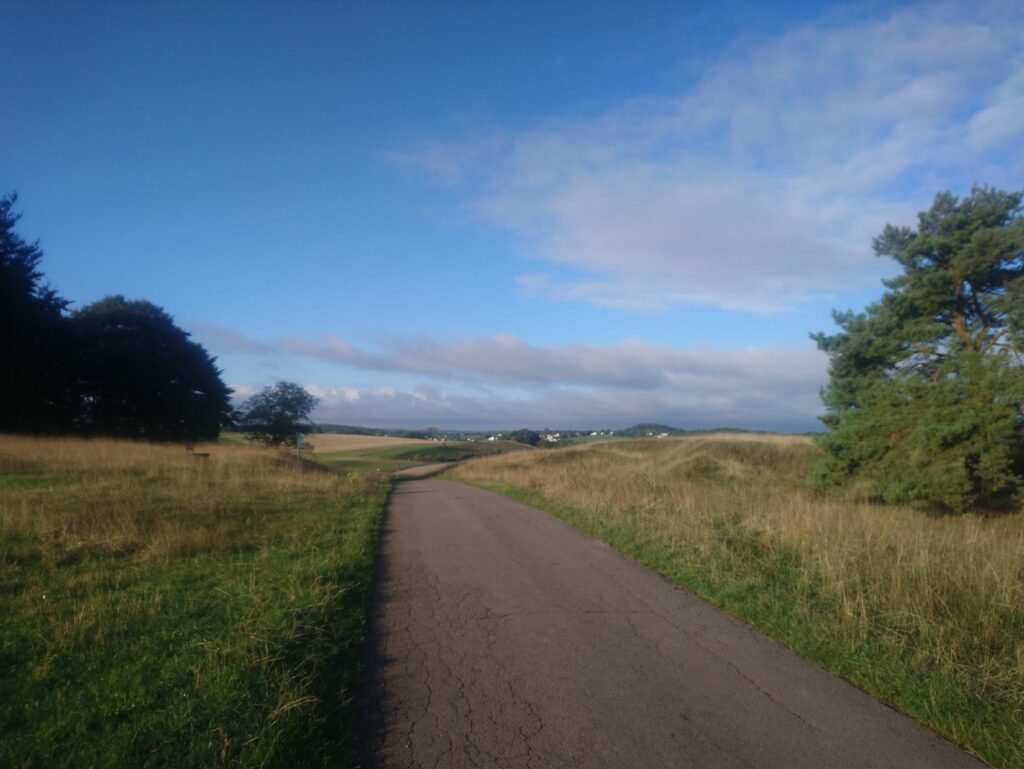 Bikepacking: Clervaux (Lux) à Liège.
Photo du paysage.