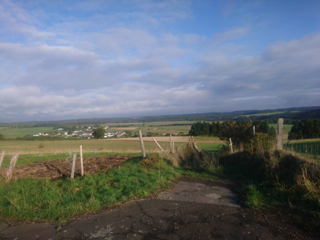 Bikepacking: Clervaux (Lux) à Liège.
Photo du paysage.